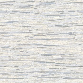   Tört fehér-ezüst színű vízszintes csíkos mintás Vlies-vinyl tapéta, Maison Luxe 17713