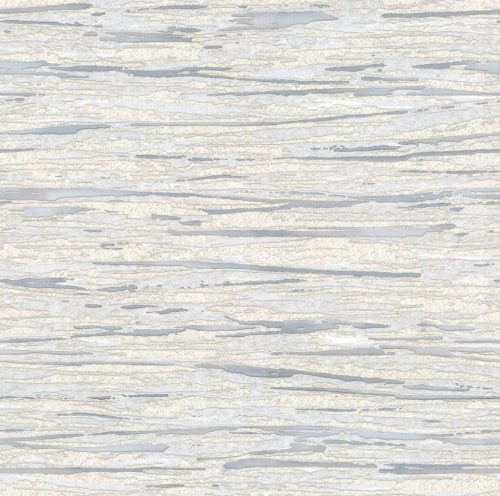 Tört fehér-ezüst színű vízszintes csíkos mintás Vlies-vinyl tapéta, Maison Luxe 17713