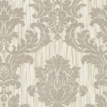  Bézs színű barokk mintás Vlies-vinyl tapéta, Maison Luxe 17723