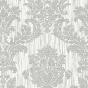   Bézs-ezüst színű barokk mintás Vlies-vinyl tapéta, Maison Luxe 17729