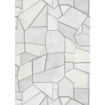   Szürke-ezüst színű kőmintás Vlies-vinyl tapéta, Erismann Elle Decoration 4, 10445-31