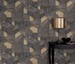 Barna-arany színű kőmintás Vlies-vinyl tapéta, Erismann Elle Decoration 4, 10445-37