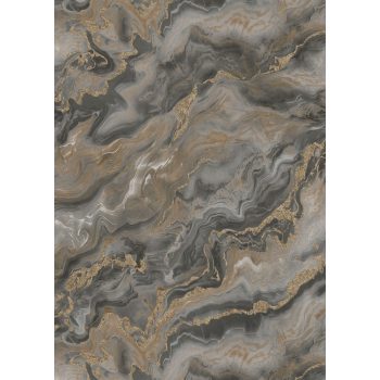   Barna-arany színű márványmintás Vlies-vinyl tapéta, Erismann Elle Decoration 4, 10447-37