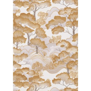   Arany-bézs színű famintás Vlies-vinyl tapéta, Erismann Elle Decoration 4, 10448-30
