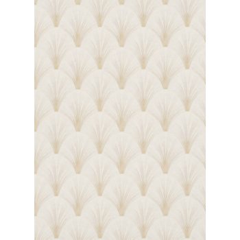   Bézs-krém színű legyezőmintás Vlies-vinyl tapéta, Erismann Elle Decoration 4, 10451-14