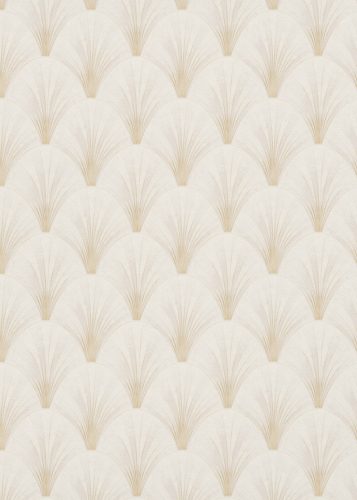 Bézs-krém színű legyezőmintás Vlies-vinyl tapéta, Erismann Elle Decoration 4, 10451-14