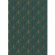Zöld-arany színű legyezőmintás Vlies-vinyl tapéta, Erismann Elle Decoration 4, 10451-19