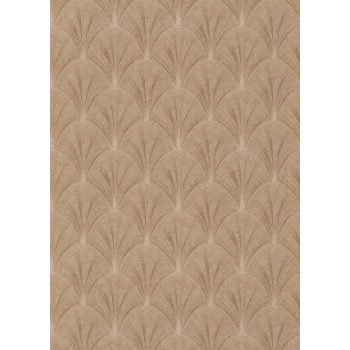   Barna színű legyezőmintás Vlies-vinyl tapéta, Erismann Elle Decoration 4, 10451-30