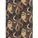 Barna-bézs színű arcmintás Vlies-vinyl tapéta, Erismann Elle Decoration 4, 10458-37