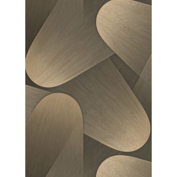   Barna-bronz geometrikus mintás Vlies-vinyl tapéta, Erismann Elysium 10423-15