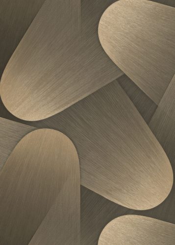 Barna-bronz geometrikus mintás Vlies-vinyl tapéta, Erismann Elysium 10423-15