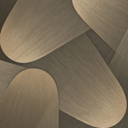Barna-bronz geometrikus mintás Vlies-vinyl tapéta, Erismann Elysium 10423-15
