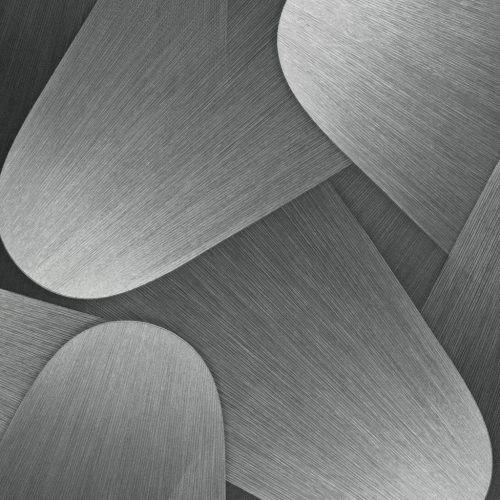 Szürke-acél színű geometrikus mintás Vlies-vinyl tapéta, Erismann Elysium 10423-29