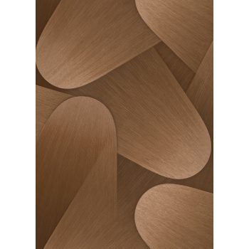   Barna színű geometrikus mintás Vlies-vinyl tapéta, Erismann Elysium 10423-48