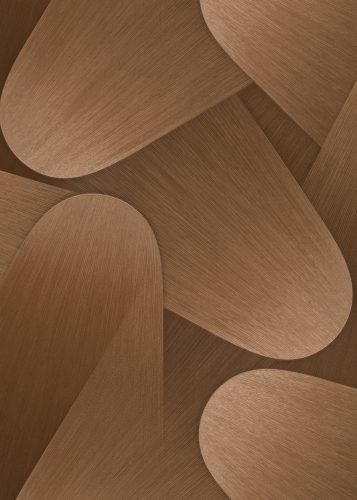 Barna színű geometrikus mintás Vlies-vinyl tapéta, Erismann Elysium 10423-48