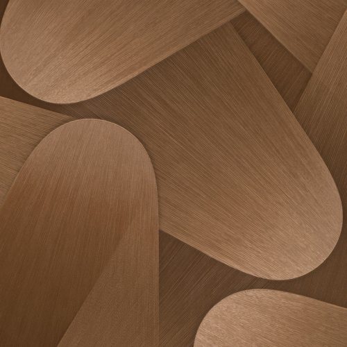 Barna színű geometrikus mintás Vlies-vinyl tapéta, Erismann Elysium 10423-48