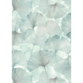   Türkiz színű levélmintás Vlies-vinyl tapéta, Erismann Elysium 10470-18