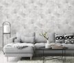 Szürke színű levélmintás Vlies-vinyl tapéta, Erismann Elysium 10470-31
