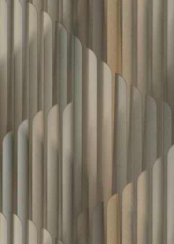 Barna-bézs színű geometrikus mintás Vlies-vinyl tapéta, Erismann Elysium 10471-15