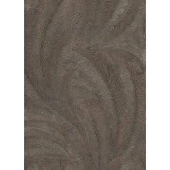   Barna-arany színű levélmintás Vlies-vinyl tapéta, Erismann Elysium 10476-47