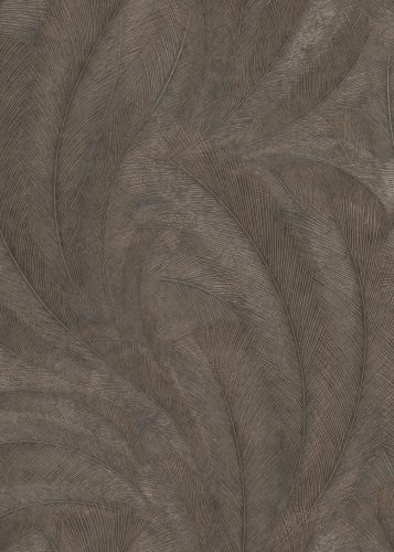 Barna-arany színű levélmintás Vlies-vinyl tapéta, Erismann Elysium 10476-47