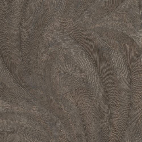 Barna-arany színű levélmintás Vlies-vinyl tapéta, Erismann Elysium 10476-47
