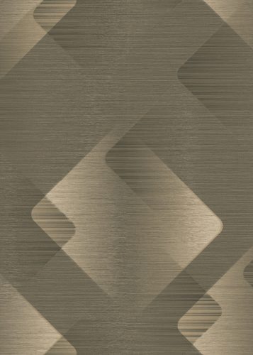 Barna színű geometrikus mintás Vlies-vinyl tapéta, Erismann Elysium 10479-15