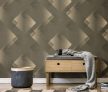 Barna színű geometrikus mintás Vlies-vinyl tapéta, Erismann Elysium 10479-15