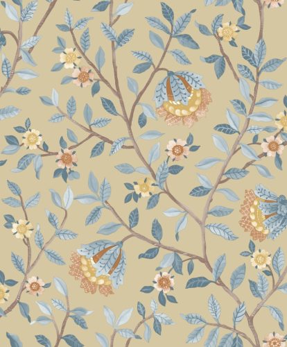 Krém színű virágmintás Vlies tapéta, Botanique B19902
