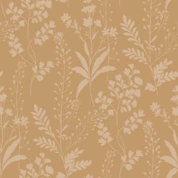   Világosbarna növénymintás Vlies tapéta, Botanique M52802