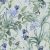 Világos szürke alapon zöld és kék virágmintás Vlies tapéta, Botanique M64714