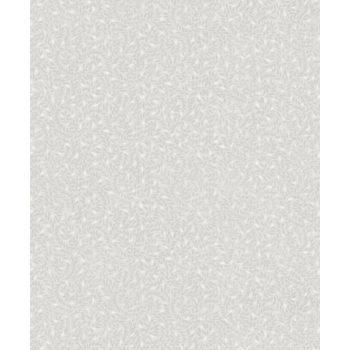   Tört fehér alapon szürke levélmintás Vlies tapéta, Botanique M67400