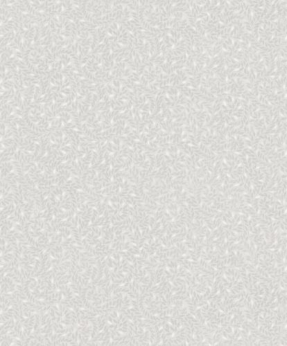 Tört fehér alapon szürke levélmintás Vlies tapéta, Botanique M67400