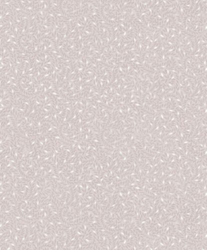 Fehér alapon mályva színű levélmintás Vlies tapéta, Botanique M67403