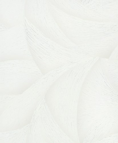 Fehér színű csillogó növényi mintás Vlies tapéta, Ritus 35503