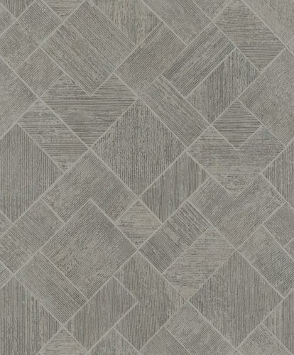 Szürkésbarna színű geomterikus mintás Vlies tapéta, Ritus 35511