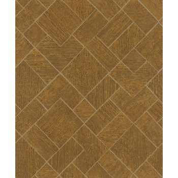   Rozsdabarna színű geometrikus mintás Vlies tapéta, Ritus 35513