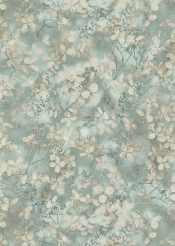 Zöld alapon bézs színű növényi mintás Vlies tapéta, Play of Light 10415-07