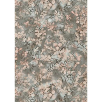   Zöld alapon bézs színű növényi mntás Vlies tapéta, Play of Light 10415-10