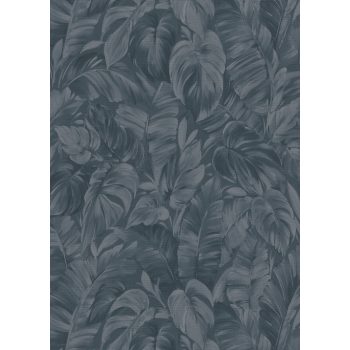   Sötétkék színű levélmintás Vlies tapéta, Play of Light 10416-08