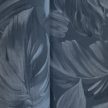 Sötétkék színű levélmintás Vlies tapéta, Play of Light 10416-08
