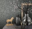 Sötétszürke színű strukturált fal mintás Vlies tapéta, Loft Superior 1834156