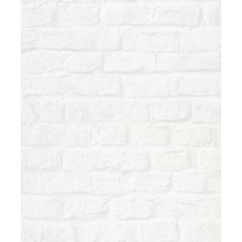   Tört fehér színű téglamintás Vlies tapéta, Loft Superior 1834165