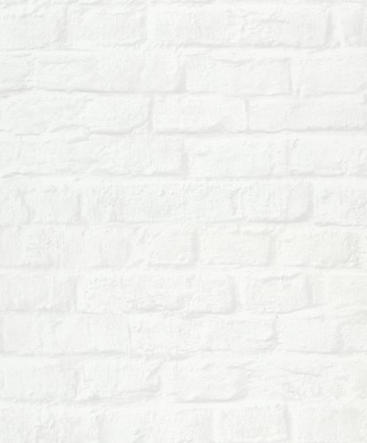Tört fehér színű téglamintás Vlies tapéta, Loft Superior 1834165
