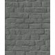 Sötétszürke színű téglamintás Vlies tapéta, Loft Superior 1834170