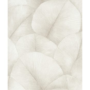 Bézs színű levélmintás Vlies tapéta, Kumano 1834510