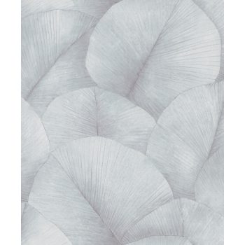   Szürkés-kék színű levélmintás Vlies tapéta, Kumano 1834512