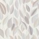 Tört fehér alapon szürke levélmintás Vlies tapéta, Gentle 10431-31