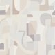 Tört fehér és bézs alapon geometrikus Vlies tapéta, Gentle 10432-31