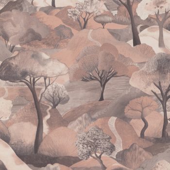 Bézs alapon fás Vlies tapéta, Gentle 10433-32